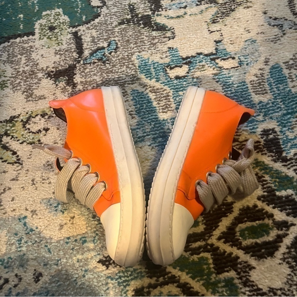 Orange bowling trendy sneakers - Picture 7 of 9